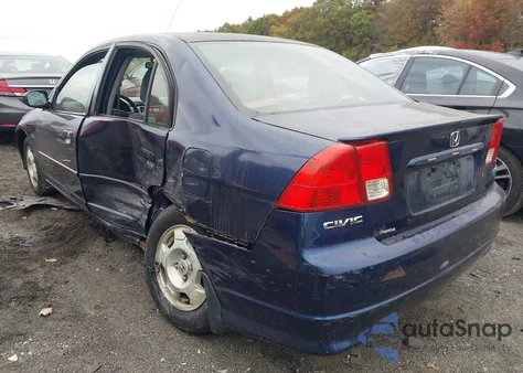 2005 Honda Civic Hybrid z USA, uszkodzony, nr VIN JHMES96655S015491